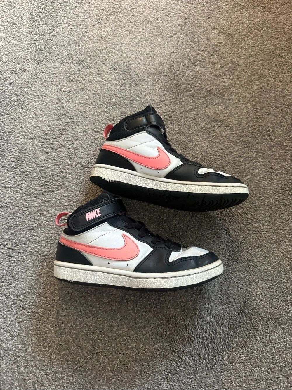 Nike Court Borough Pink Black Sneakers Sz 13 - Picture 2 of 6